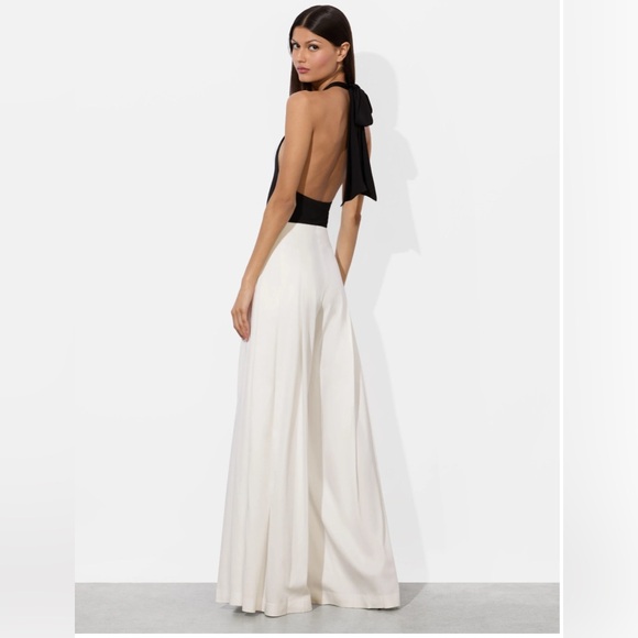 Alice + Olivia Pippa Halter Bodysuit, Black - Picture 3 of 14